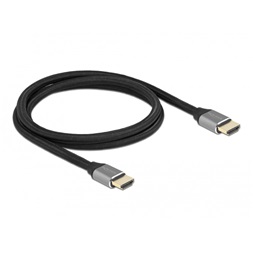 Delock 83995 1m Ultra nagy sebességű HDMI 48Gbps 8K 60Hz szürke kábel