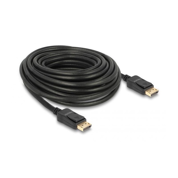 Delock 84862 10m DisplayPort apa-apa 4K 60Hz fekete kábel