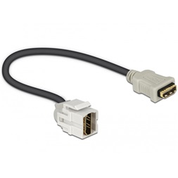 Delock 86328 HDMI anya > HDMI anya 250° kábellel Keystone modul