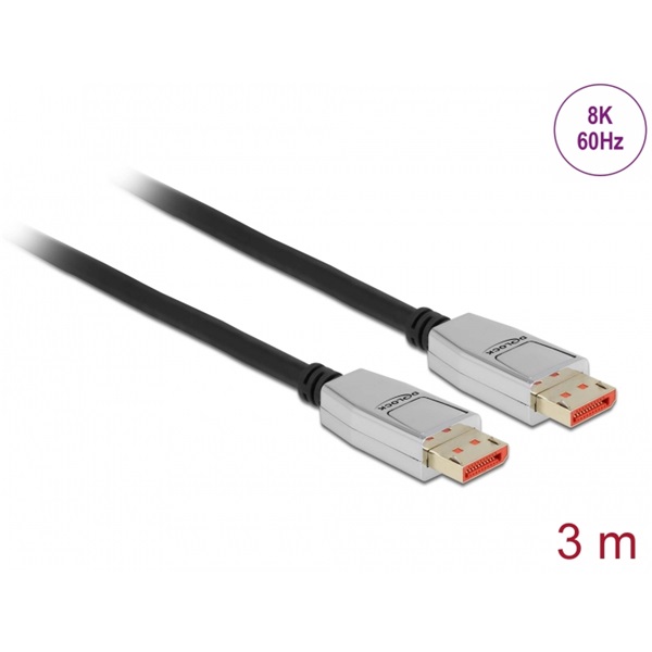 Delock 87042 3m DisplayPort 8K 60Hz kábel