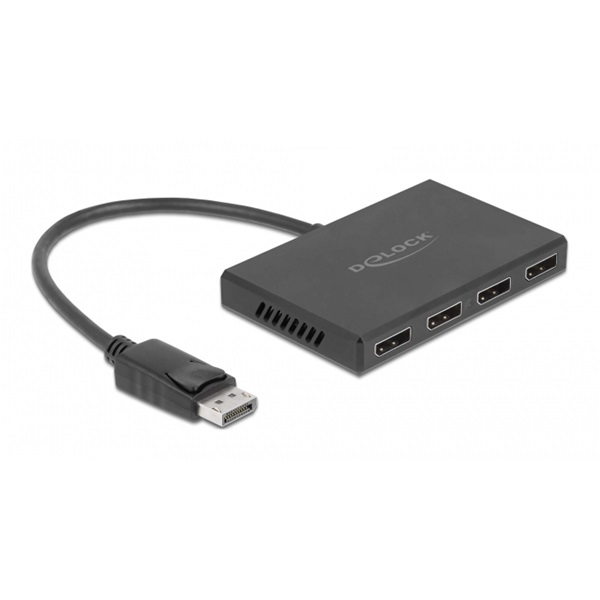 Delock 87794 4xDisplayPort 1.4 kimenet - 1xDisplayPort bemenet splitter