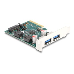 Delock 90106 2xUSB 10Gbps alacsony profil PCI Express x4 kártya