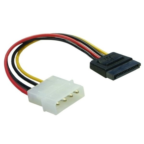 Delock 60100  4 tűs apa (Molex) to SATA HDD (egyenes) hálózati kábel