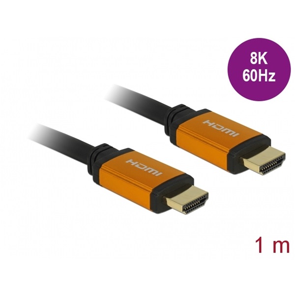 Delock 85727 Ultra nagy sebességű 48Gbps 8K 60Hz 1m HDMI kábel