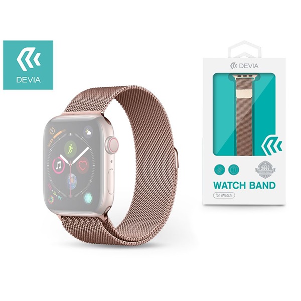 Devia ST326417 Apple Watch rózsaarany fém óraszíj