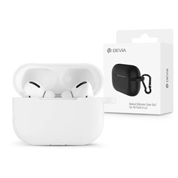 Devia ST378577 AirPods Pro2 fehér szilikon védőtok