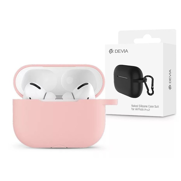 Devia ST378584 AirPods Pro2 pink szilikon védőtok