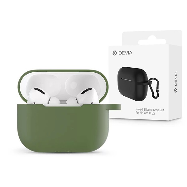 Devia ST378591 AirPods Pro2 zöld szilikon védőtok