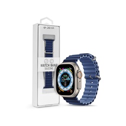 Devia ST381638 Apple Watch 38/40/41mm kék szilikon sport szíj