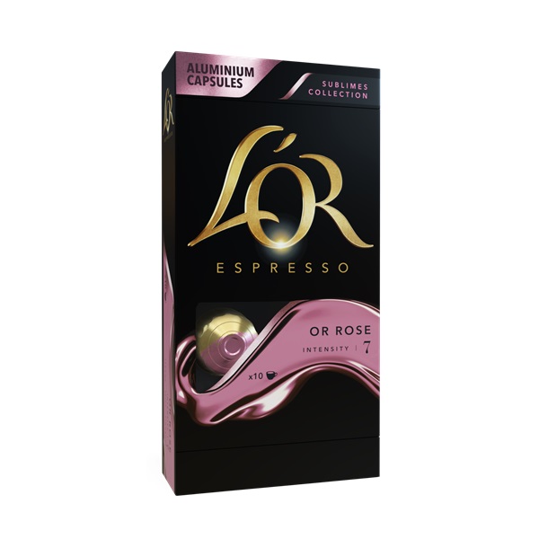 Douwe Egberts L`OR Sublimes Or Rose Nespresso kompatibilis 10 db kávékapszula