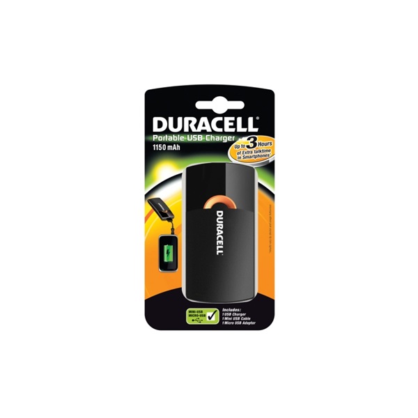 Duracell hordozható 3 órás USP elemtöltő