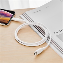 ESR 5V/3A 1m fehér USB C lightning PD kábel