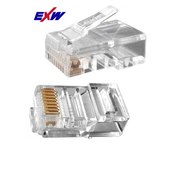 EXW CAT5E UTP Modulár Dugó 8P8C RJ45 patch és fali kábelekhez 20db