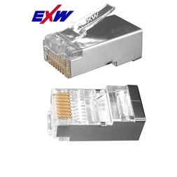 EXW CAT6 STP Modulár Dugó 8P8C RJ45 patch kábelekhez 20db