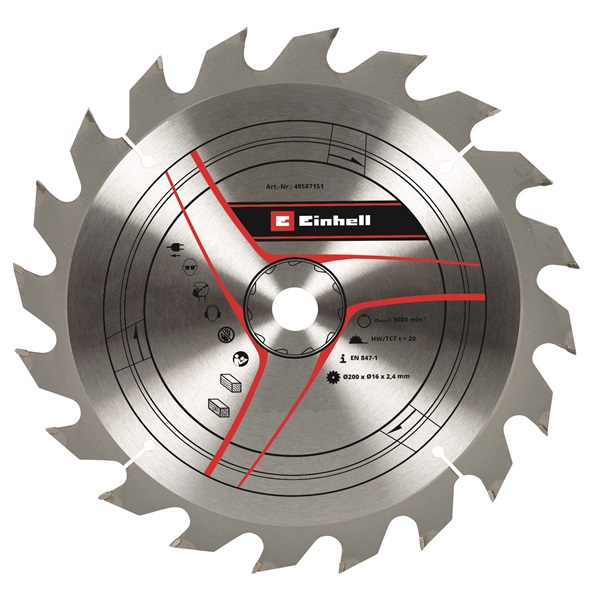 Einhell 200x16x2,4 Z20 vágókorong