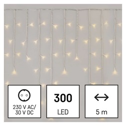 Emos D4CW02 5m/300LED/kül-beltéri/meleg fehér/jégcsap karácsonyi LED fényfüggöny