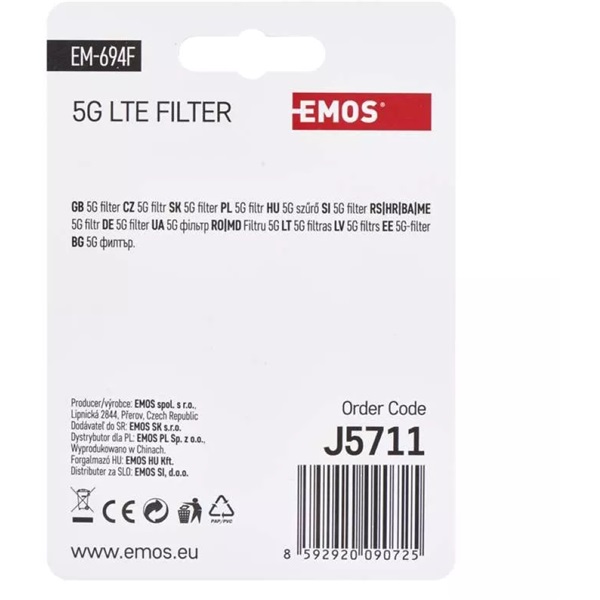 Emos EM-694F F csatlakozós 5G LTE szűrő