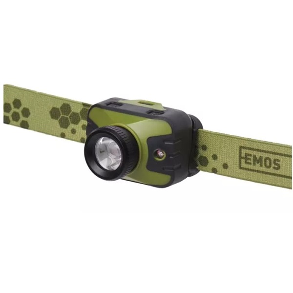 Emos P3539 CREE LED + 2x piros LED 330lm 3xAAA fejlámpa