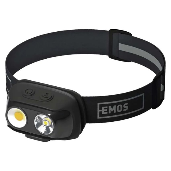 Emos P3542 tölthető P3542, 500lm, 130m, Li-pol 1200mAh COB LED fejlámpa