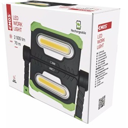 Emos P4536 COB LED 2000lm akkumulátoros szerelőlámpa