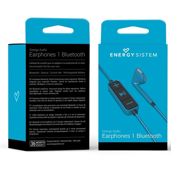 Energy Sistem EN 428342 Earphones 1 Bluetooth kék fülhallgató