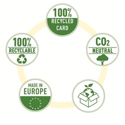 Esselte No.1 A4 75mm zöld CO2 semleges környezetbarát iratrendező