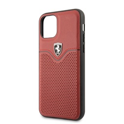 FERRARI Victory iPhone 11 Pro Max piros kemény bőr hátlap