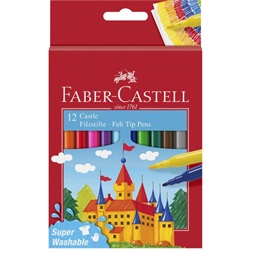 Faber-Castell kastélyos 554201 12db-os vegyes filctoll készlet