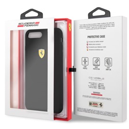 Ferrari SF iPhone 8 Plus fekete szilikon hátlap