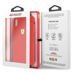 Ferrari SF iPhone XS MAX piros szilikon hátlap