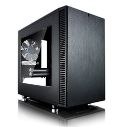 Fractal Design Define NANO S Fekete Ablakos (Táp nélküli) ITX ház