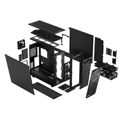 Fractal Design Meshify 2 XL Fekete sötét ablakos (Táp nélküli) E-ATX ház