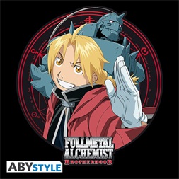 Fullmetal Alchemist "Ed & Al" fekete féri póló, L méret