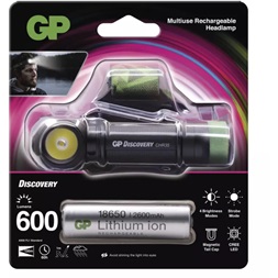 GP P8555 Discovery CHR35 CREE LED 600lm tölthető fejlámpa