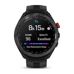 Garmin Approach S70 (47mm) fekete kerámia fekete szilikon szíjjal (ED) okosóra