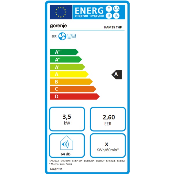 Gorenje KAM35 THP 3,5 kW mobilklíma