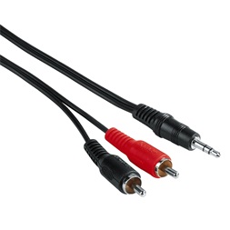 HAMA 43343 3,5 STEREO JACK-2RCA KÁBEL 5M