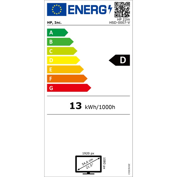 HP 21,5" 3WL44AA 22m full HD IPS LED HDMI monitor