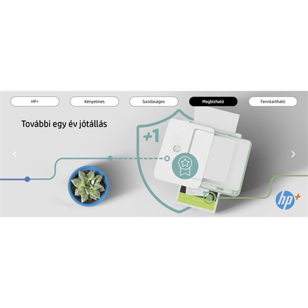 HP DeskJet Plus 4122E tintasugaras multifunkciós Instant Ink ready nyomtató