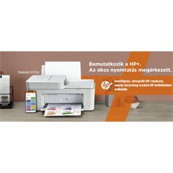 HP DeskJet Plus 4122E tintasugaras multifunkciós Instant Ink ready nyomtató