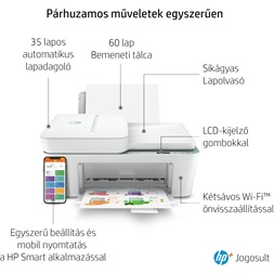 HP DeskJet Plus 4122E tintasugaras multifunkciós Instant Ink ready nyomtató