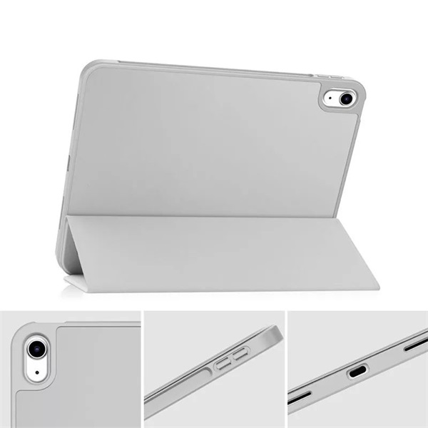 Haffner FN0459 Apple iPad 10,9 (2022) szürke tablet tok pencil tartóval