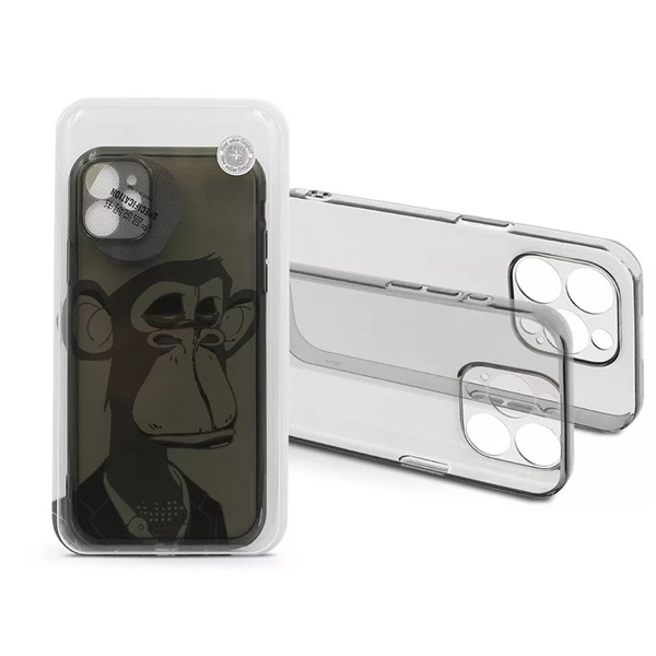 Haffner HF241345 Apple iPhone 11 Gray Monkey átlátszó szilikon hátlap