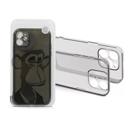 Haffner HF241376 Apple iPhone 12 Gray Monkey átlátszó szilikon hátlap