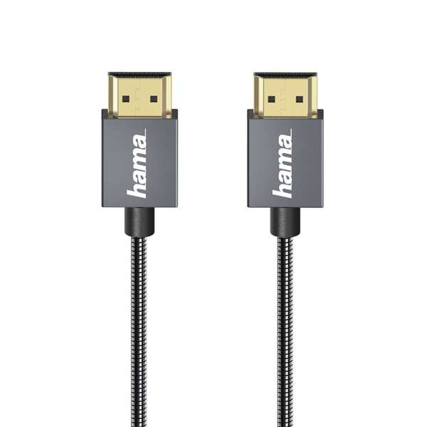 Hama 135792 "Elite" High speed HDMI kábel ethernettel, 0,75m