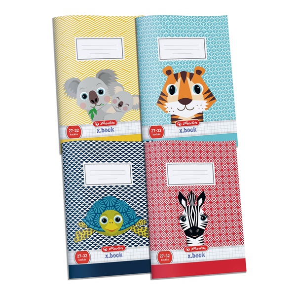 Herlitz Cute Animals A5 27-32 kockás füzet