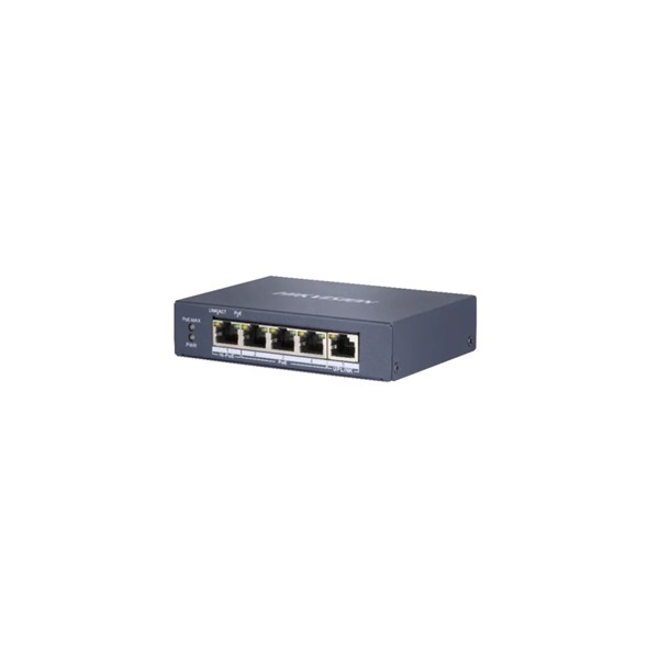 Hikvision DS-3E0505HP-E (5 port 1000Mbps, 60W, L2) PoE Switch