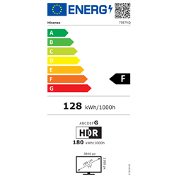 Hisense 75" 75E7KQ 4K UHD Smart QLED TV