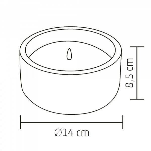 Home CDL 14 LED-es kő mécses