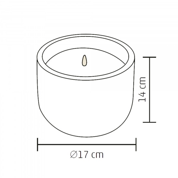 Home CDL 17 LED-es kő mécses